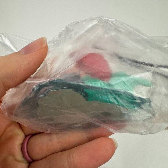 Sealed Vtg 90s Little Mermaid Flounder Applause Cake Topper Figurine Palm Trees - Picture 8 of 11